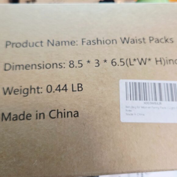 NIB UNISEX FASHION WAIST/SHOULDER GRAY FANNY PACK ADJUSTABLE BELT 8.5"X3"X6.5" - Picture 4 of 4